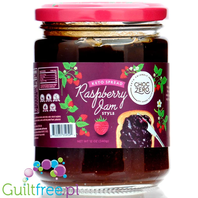 Choc Zero Keto Raspberry Spread - keto dżem malinowy bez cukru ze skrobią oporną