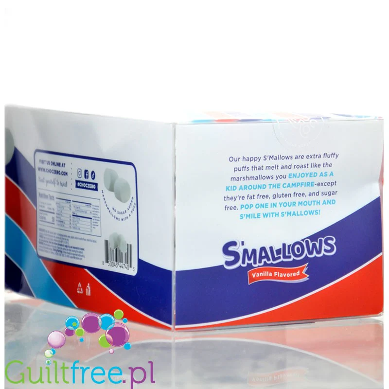 Choc Zero S'Mallows Vanilla XXL - keto waniliowe pianki marshmallow bez cukru i maltitolu, GIGA paka 300g - Image 5