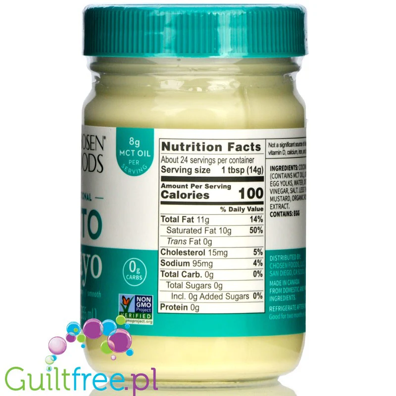 Chosen Foods Keto Mayo - ketogeniczny majonez z olejem kokosowym z MCT - Image 3