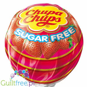 Chupa Chups lizak bez cukru Truskawka