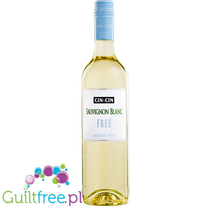 CIN&CIN Free Sauvignon Blanc - bezalkoholowe białe wino półwytrawne 22kcal