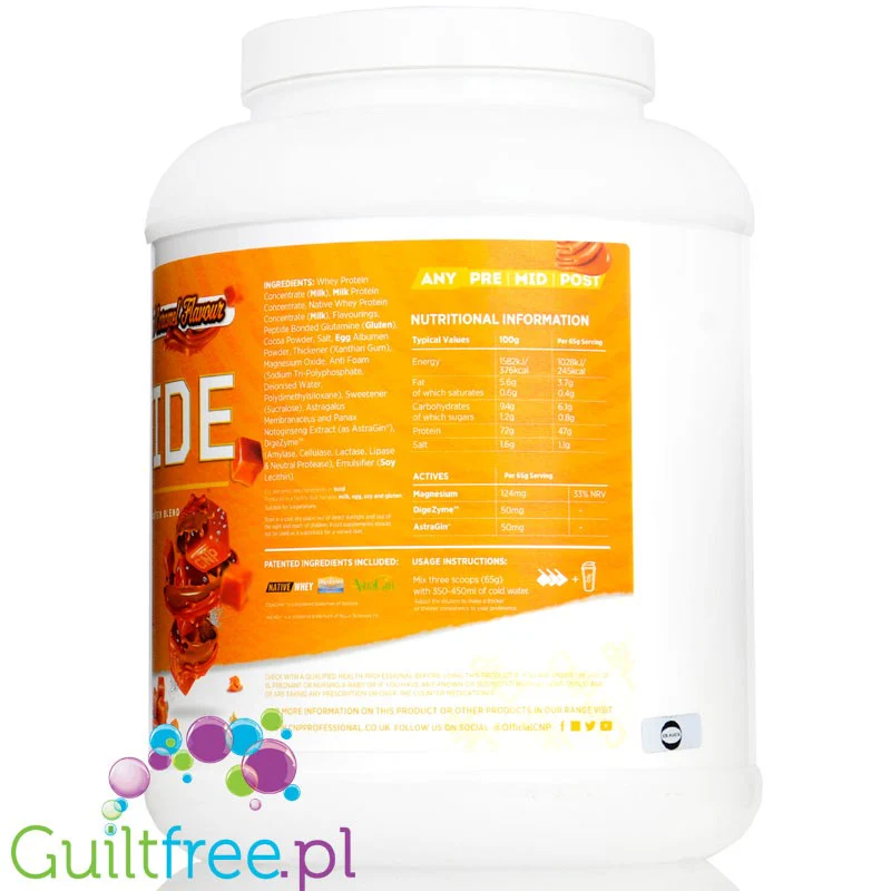 CNP Pro Peptide Salted Caramel 2,27kg - super gęsta, przepyszna odżywka białkowa 5 frakcji białka z Digezyme - Image 3