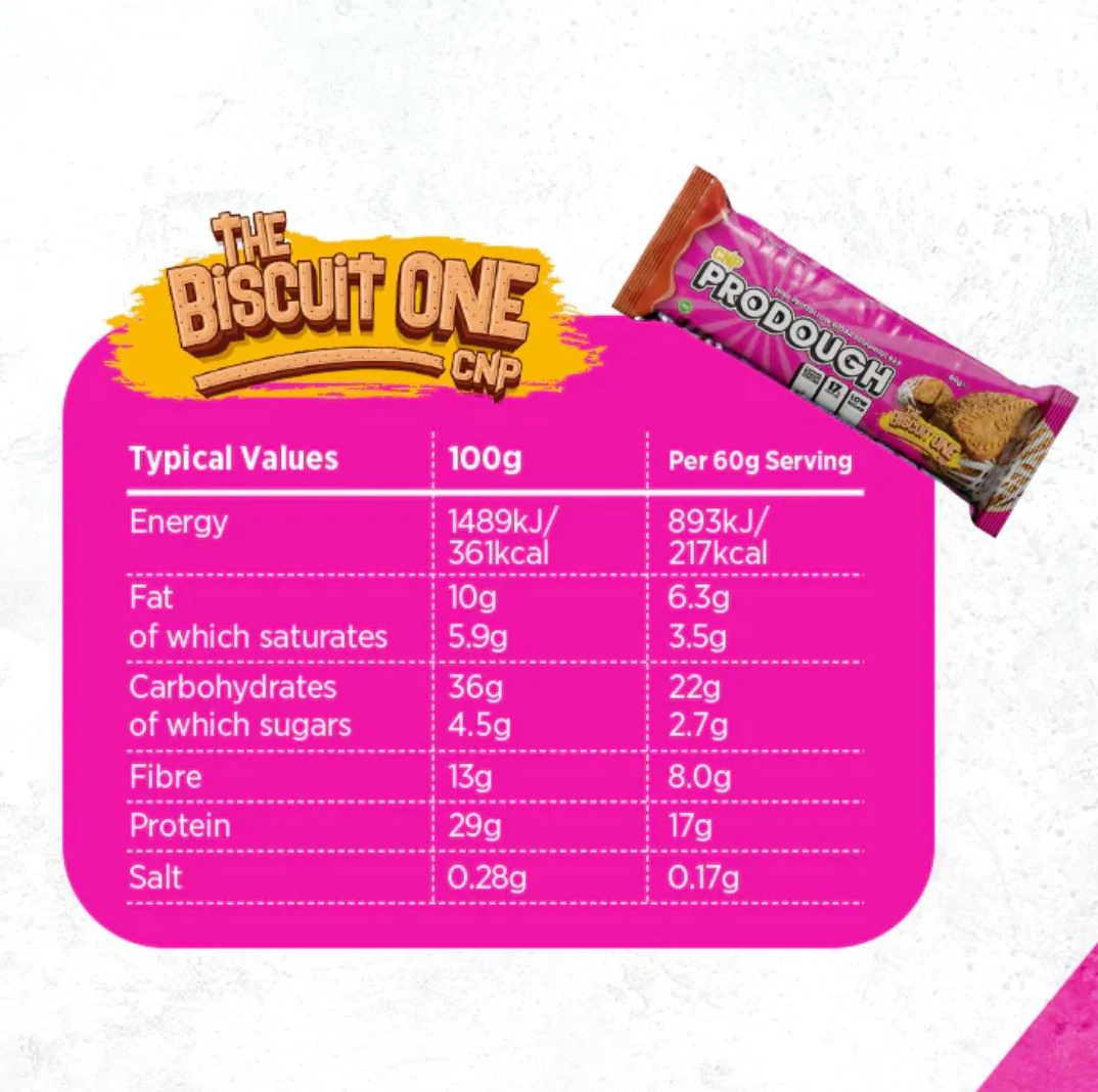CNP ProDough Biscuit One - baton proteinowy o smaku ciasteczek cynamonowych w polewie karmelowej - Image 4
