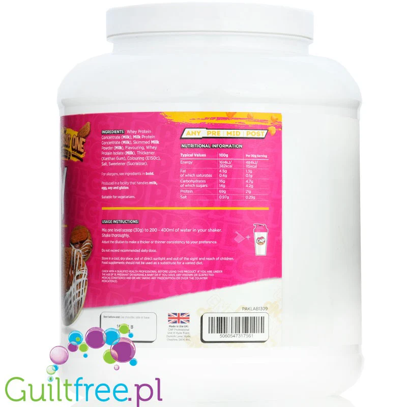 CNP Professional Whey BiscuitOne 2kg - WPC, WPI & MPC, odżywka 3 frakcje białka, przepyszny smak! - Image 2
