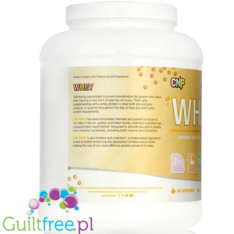 CNP Professional Whey Cereal Milk 2kg - WPC, WPI & MPC, odżywka 3 frakcje białka, przepyszny smak! - Image 2