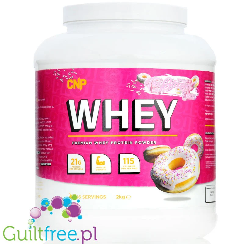 CNP Professional Whey GlazedOne 2kg - WPC, WPI & MPC, odżywka 3 frakcje białka, przepyszny smak!