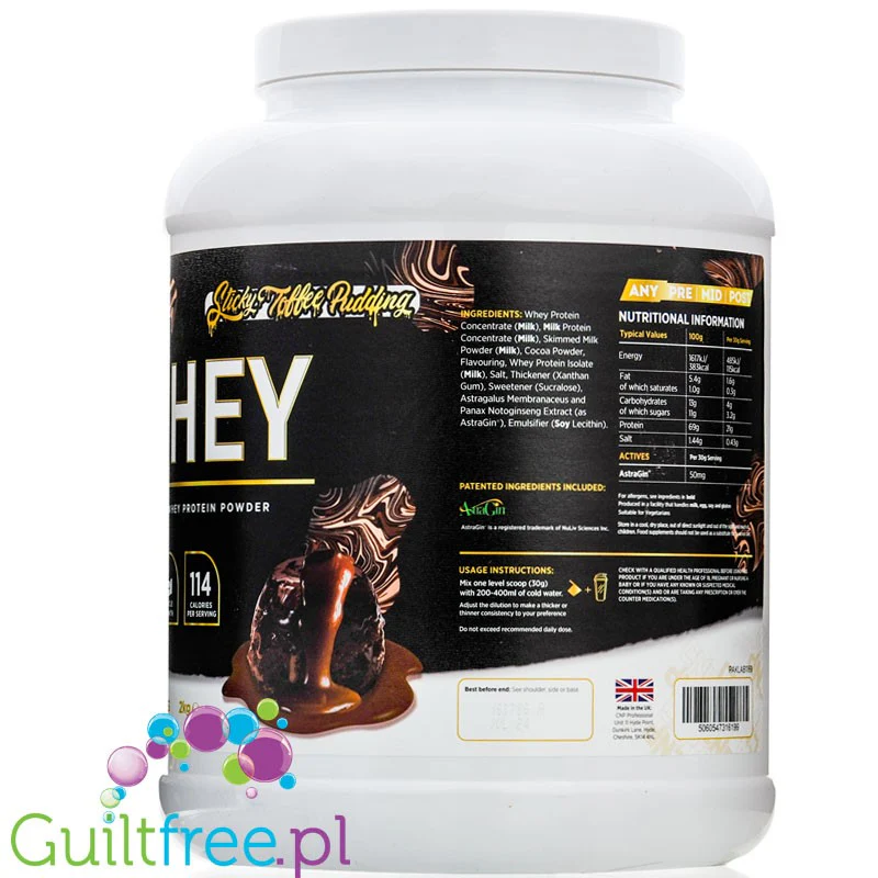 CNP Professional Whey Sticky Toffee Pudding 2kg - WPC, WPI & MPC, odżywka 3 frakcje białka, przepyszny smak! - Image 3