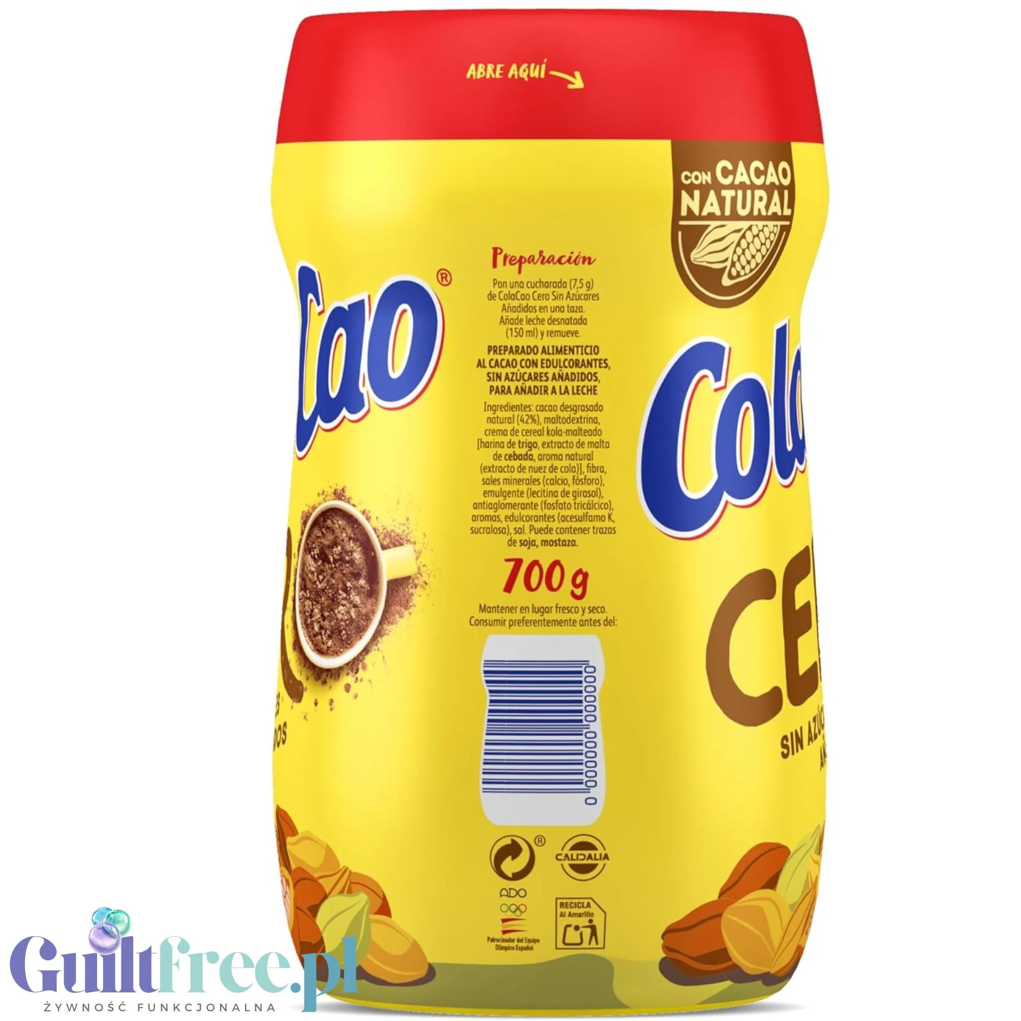 ColaCao 0% Cero 0,7KG - napój kakaowy bez dodatku cukru - Image 3