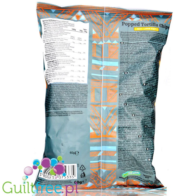 CornUp Popped Tortilla Chips Texas Style BBQ - pikantne chipsy kukurydziane 50% mniej tłuszczu - Image 2