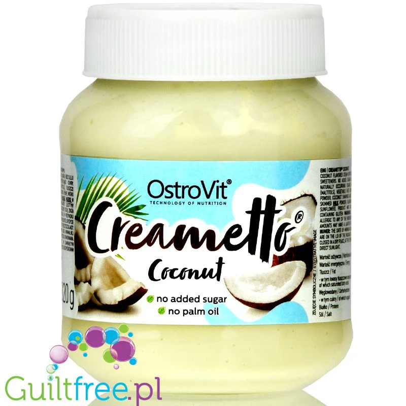 Creametto Coconut - krem biała czekolada & kokos bez dodatku cukru