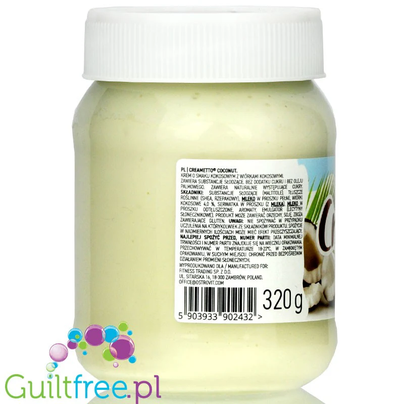 Creametto Coconut - krem biała czekolada & kokos bez dodatku cukru - Image 3