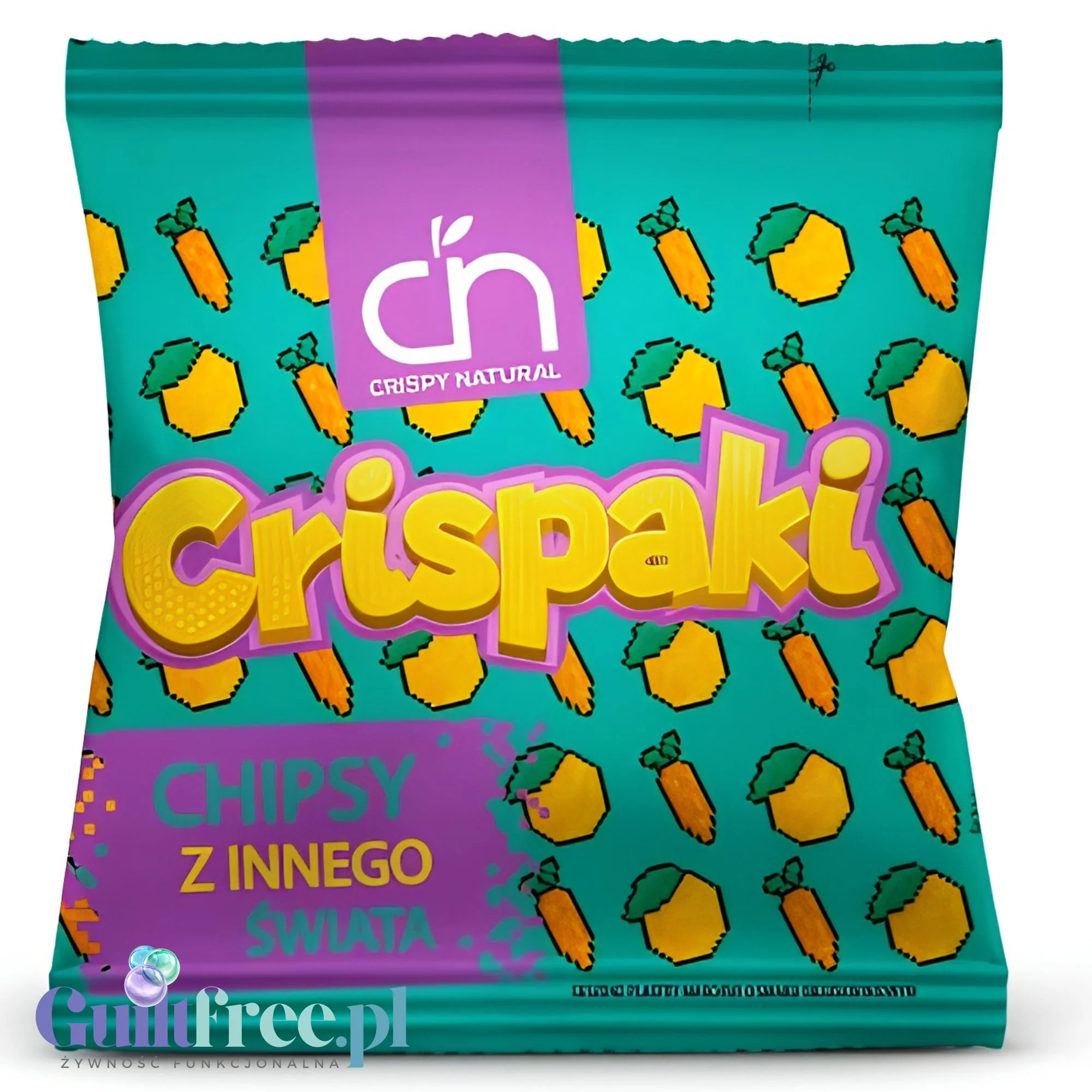 Crispy Natural Crispaki - chrupiące talarki marchewki o smaku brzoskwiniowym