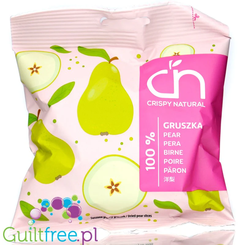 Crispy Natural Gruszka - chrupiące plastry gruszki 100% bez dodatku cukru i aromatów