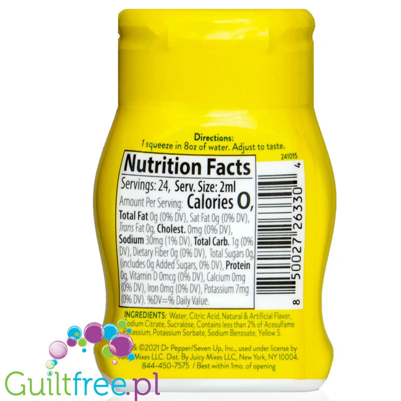 Crush Liquid Water Enhancer Lemonade - koncentrat  bez cukru i kcal do syfonu soda stream - Image 2