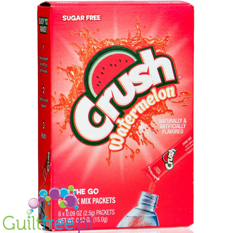 Crush Singles to Go Watermelon - saszetki bez cukru, napój instant, Arbuz