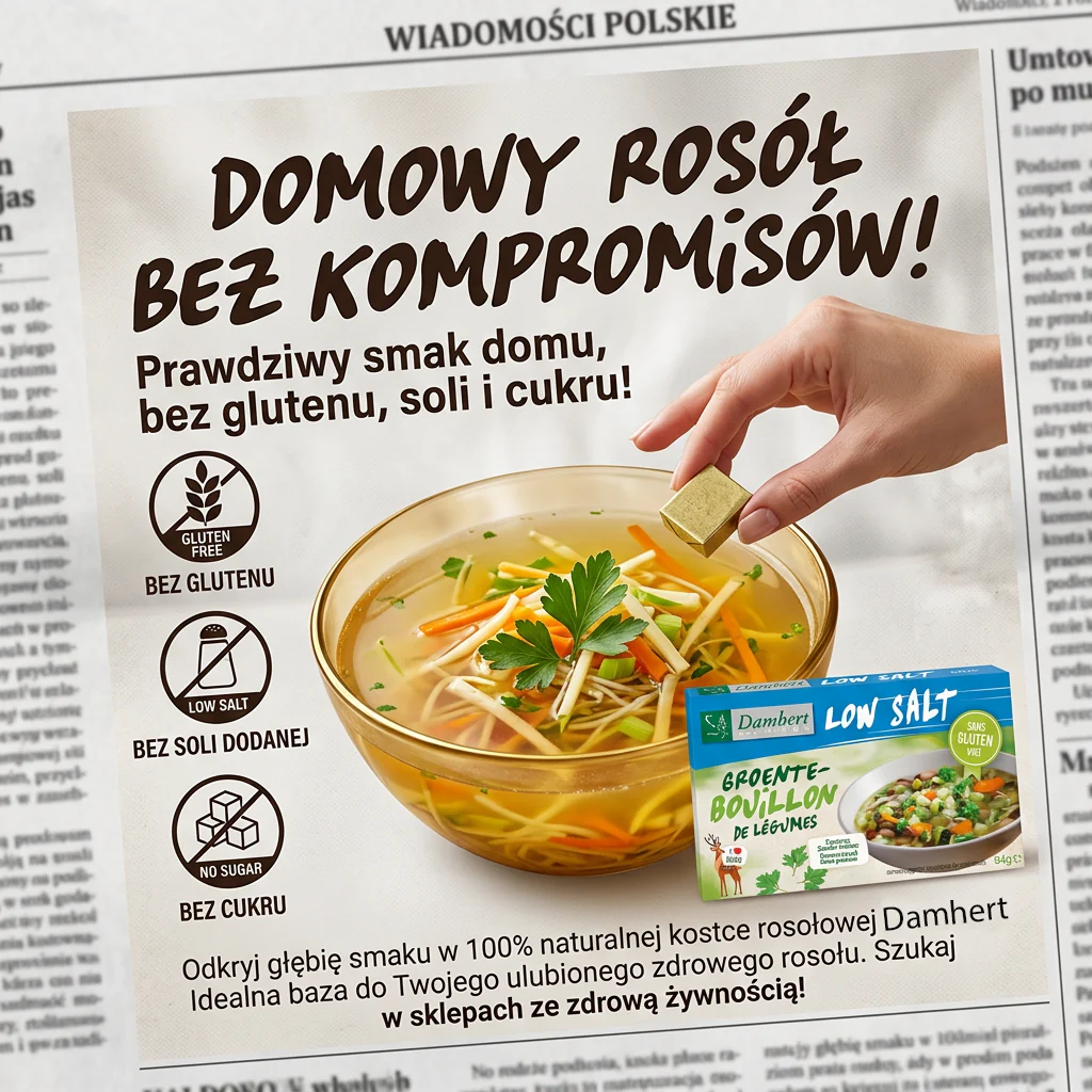 Damhert Bouillon Vegetable Cube 8 x 8g - bezglutenowe rosołowe kostki warzywne niskosodowe bez cukru - Image 2