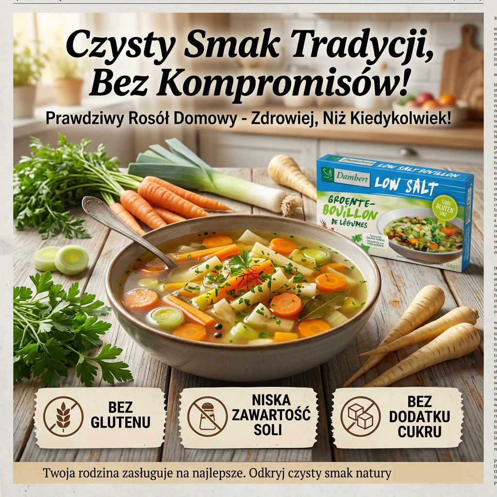 Damhert Bouillon Vegetable Cube 8 x 8g - bezglutenowe rosołowe kostki warzywne niskosodowe bez cukru - Image 3
