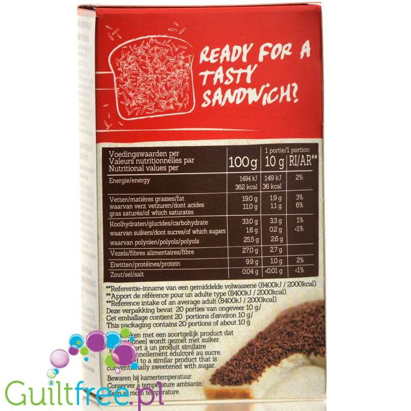 Damhert Chocolate Sprinkles - czekoladowa posypka 'cukrowa' bez dodatku cukru - Image 4