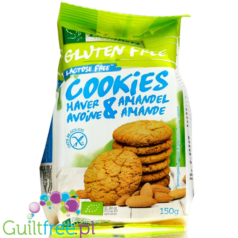 Damhert Almond Cookies - bezglutenowe, wegańskie bezlaktozowe ciasteczka migdałowe