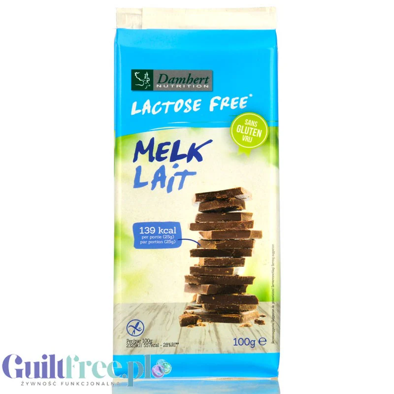 Damhert Lactose Free Lait - bezlaktozowa mleczna czekolada bez glutenu