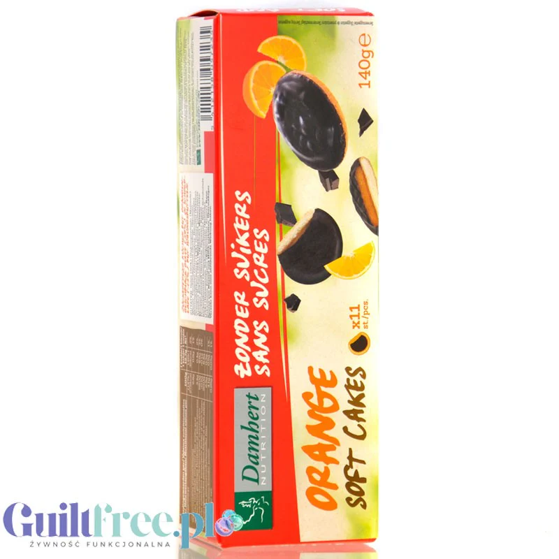 Damhert Orange Soft Cakes - biszkopty z galaretką pomarańczową i czekoladą bez cukru i oleju palmowego - Image 3