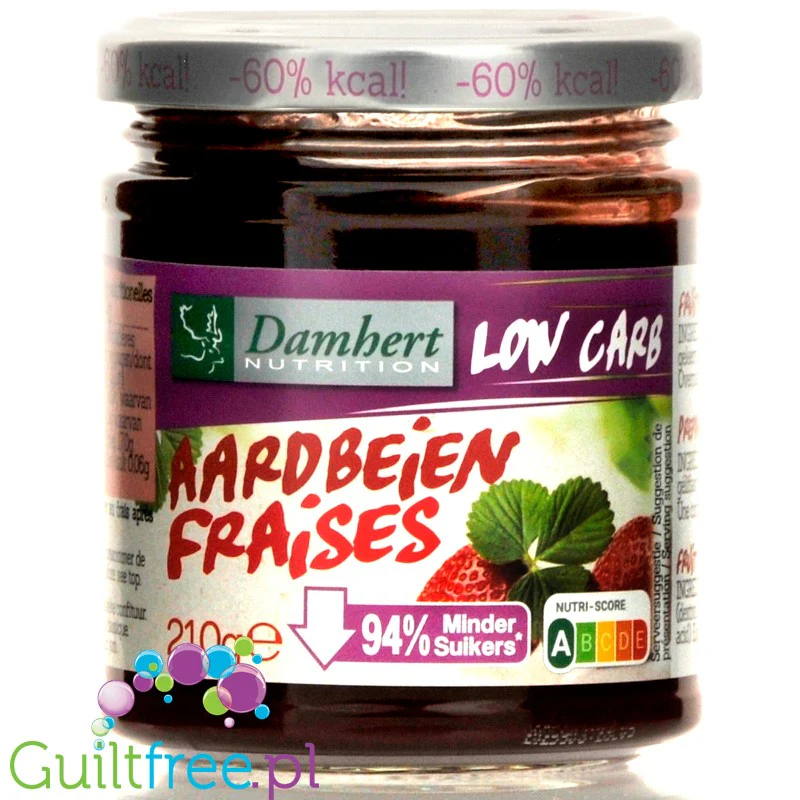 Damhert Low Carb truskawkowy dżem bez dodatku cukru