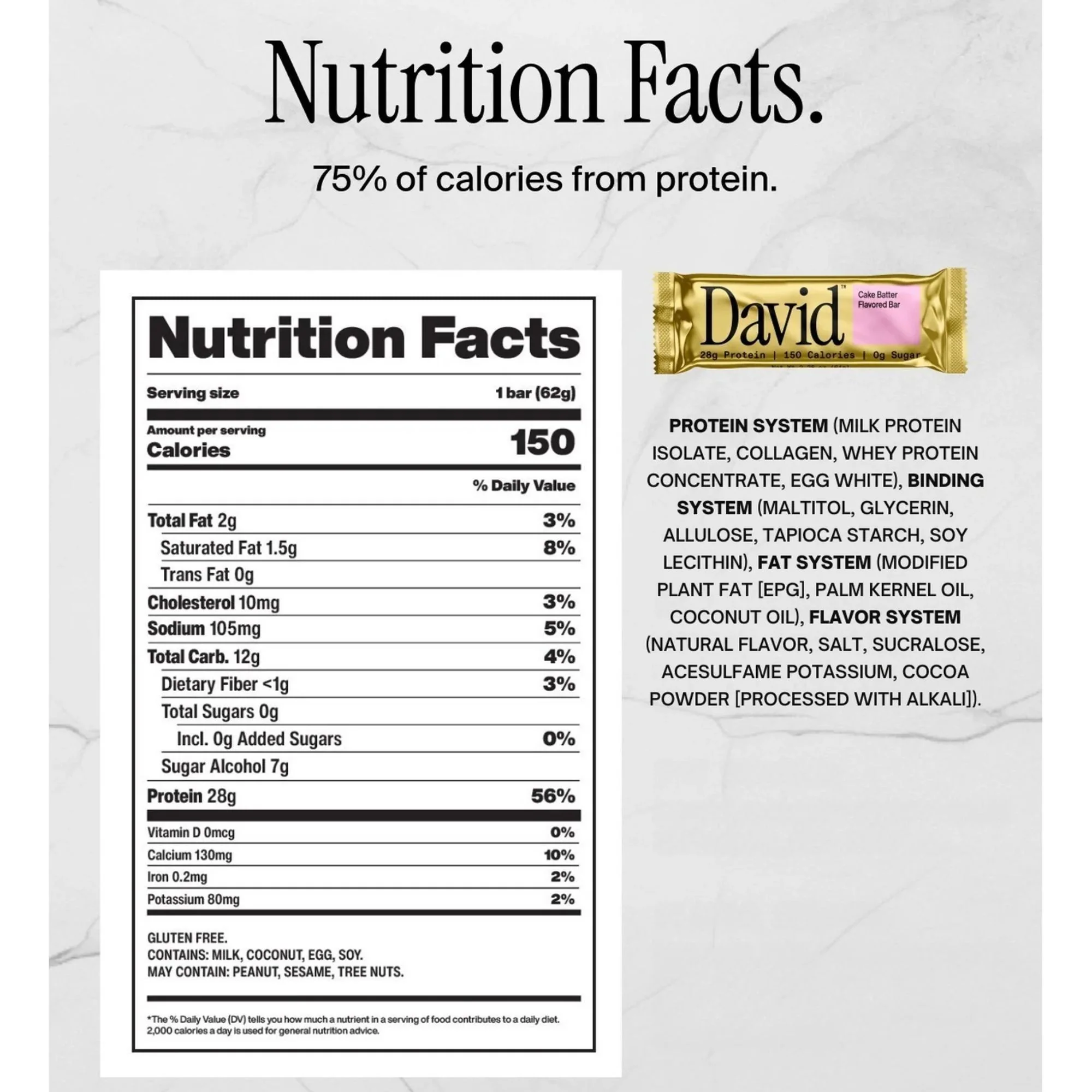 David Protein Bar Cake Batter 62g - Image 7
