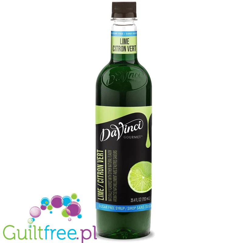 DaVinci Lime - syrop bez cukru i kalorii (Limonka)