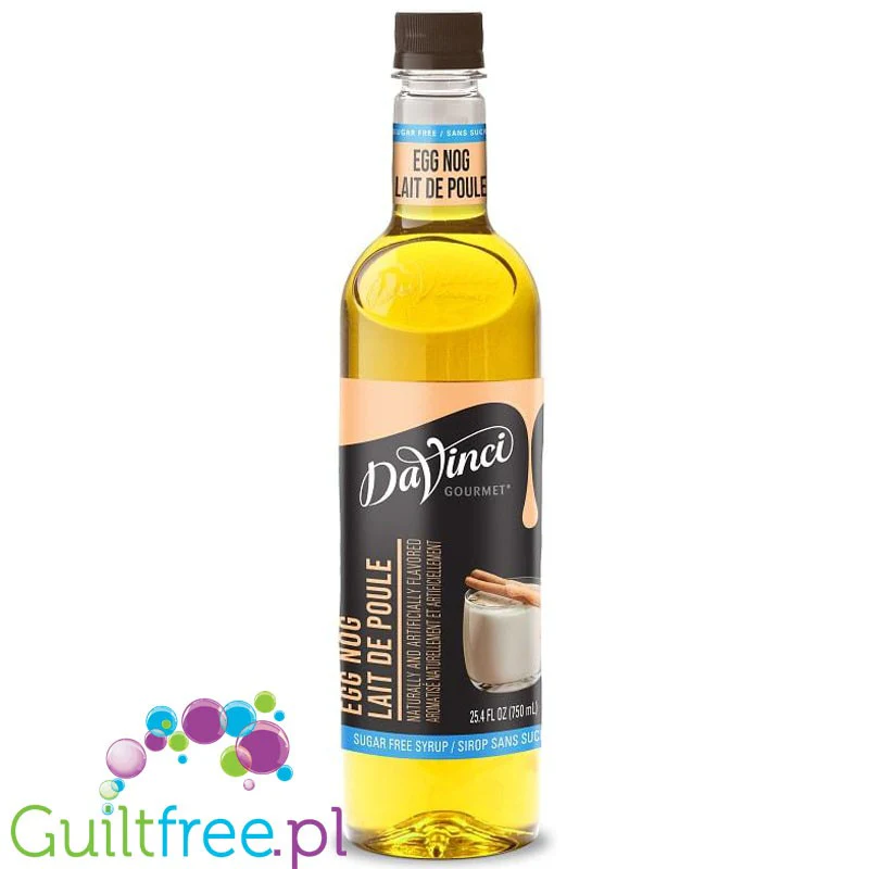 DaVinci Egg Nog - syrop do kawy bez cukru i kalorii (Ajerkoniak)