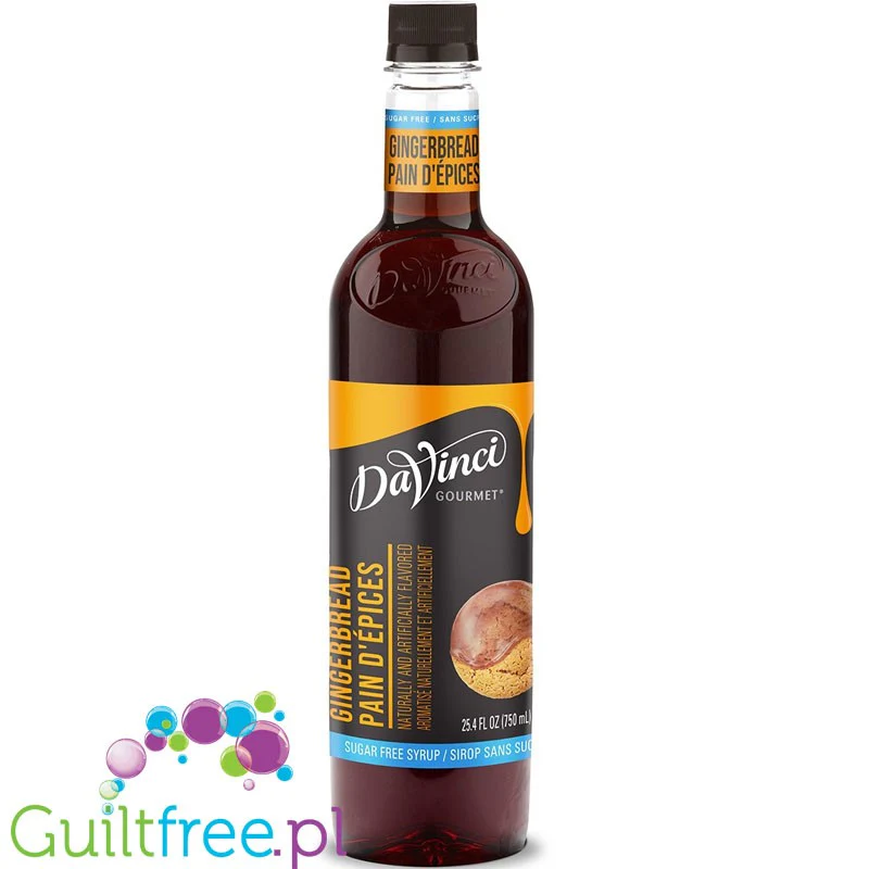 DaVinci Gingerbread - syrop do kawy bez cukru i  kalorii (Piernik)