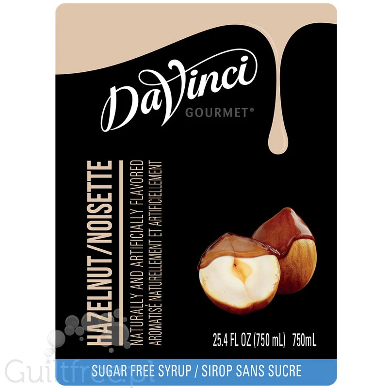 DaVinci Hazelnut - syrop do kawy bez cukru i  kalorii (Orzech Laskowy) - Image 3