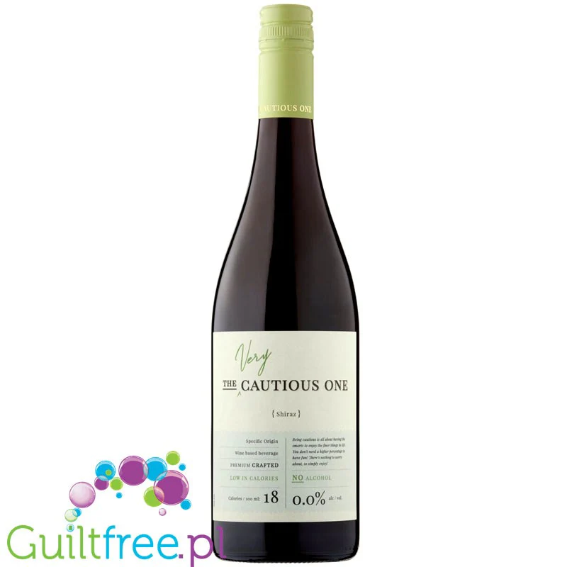 De Bortoli The Very Cautious One Shiraz 0% - bezalkoholowe czerwone wino półwytrawne 19kcal, Australia