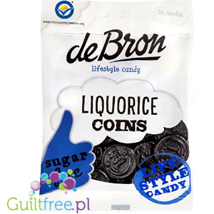 DeBron Liquorice Coins - słodkie cukierki lukrecjowe bez cukru - Image 3
