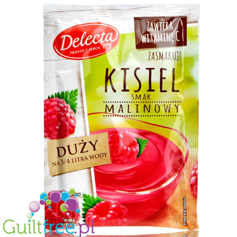 Delecta kisiel malinowy bez cukru z witaminą C - Image 2