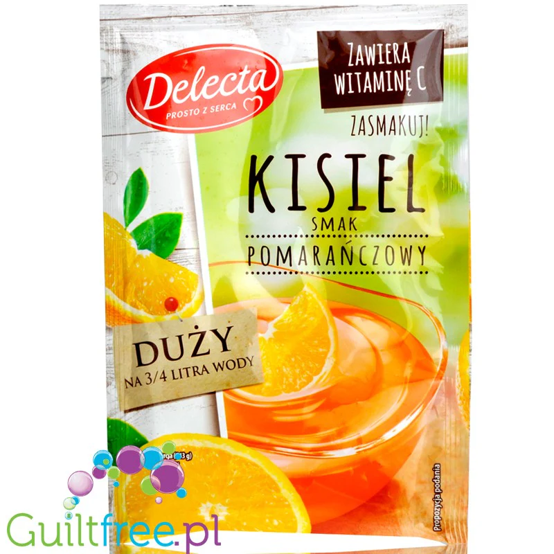 Delecta kisiel pomarańczowy bez cukru z witaminą C - Image 2