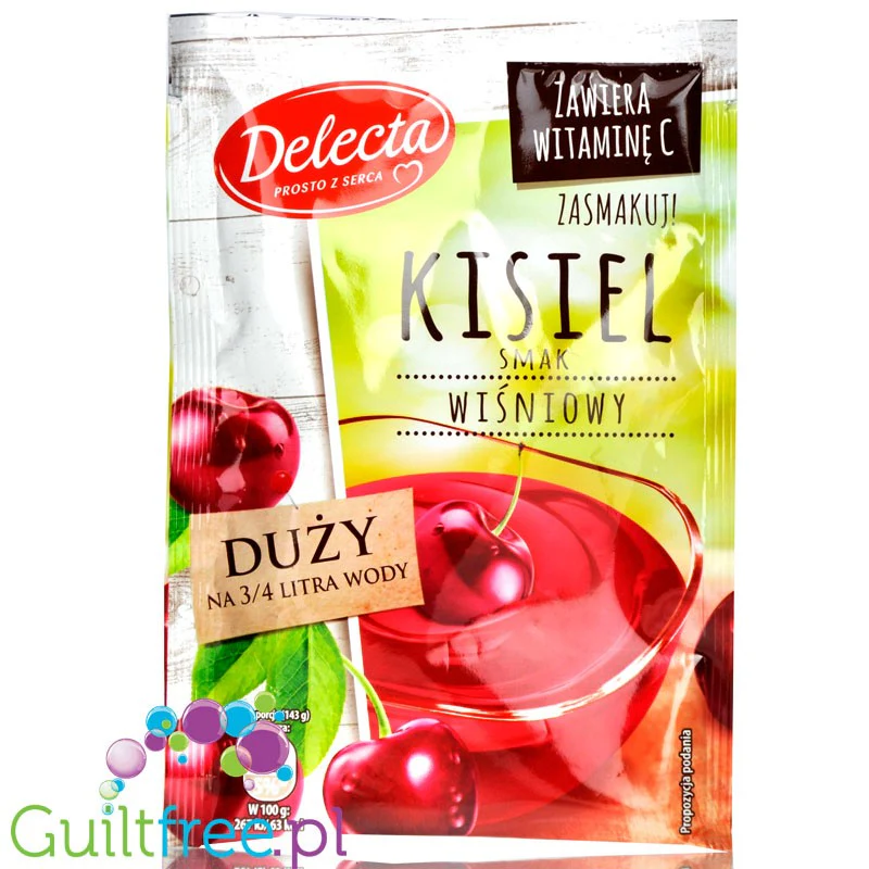Delecta kisiel wiśniowy bez cukru z witaminą C - Image 2