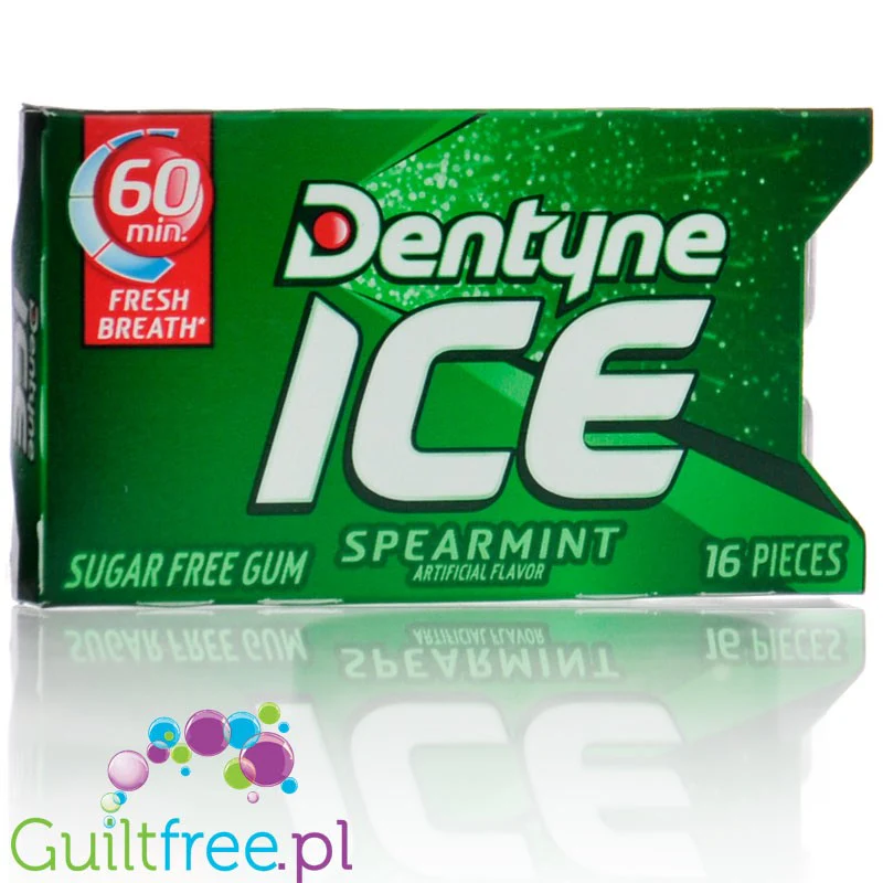 Dentyne Ice Spearmint - guma do żucia bez cukru, Mięta