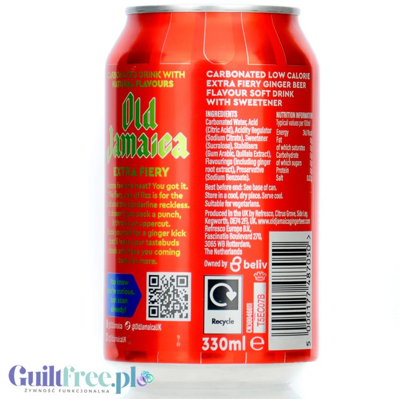 D&G Old Jamaica Ginger Beer Extra Fiery (CHEAT MEAL) bezalkoholowe piwo imbirowe 0% pikantne - Image 4