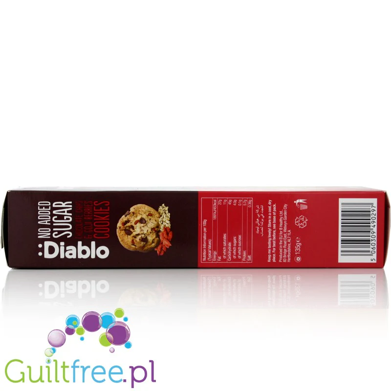 Diablo Ciastka bez cukru z czekoladą i jagodami goji - Image 5