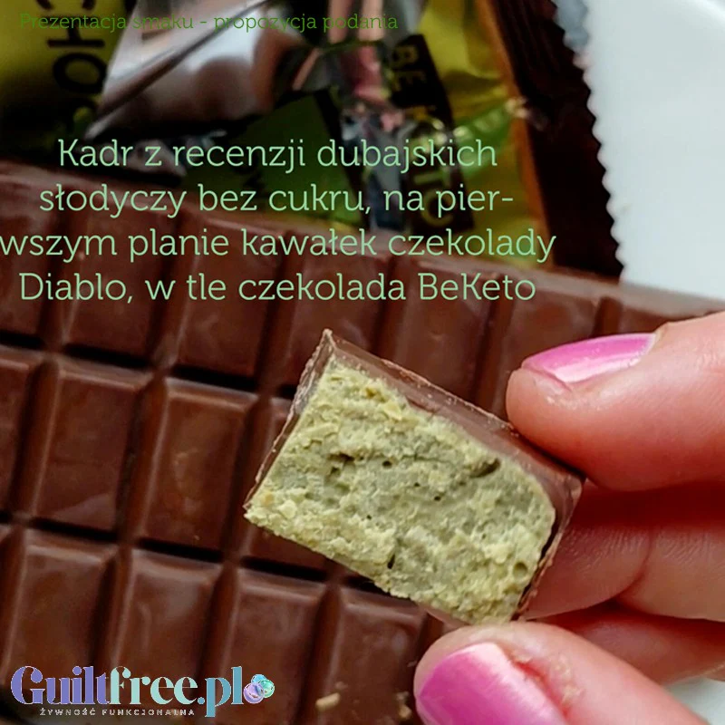 Diablo Dubai Chocolate 200g - czekolada dubajska bez dodatku cukru z pistacjami i knafeh - Image 5