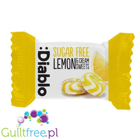 Diablo śmietankowo-cytrynowe cukierki bez cukru 11kcal - Image 3