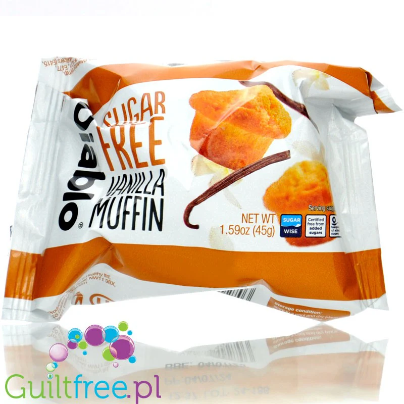 Diablo Sugar Free Vanilla Muffins - muffinka waniliowa bez cukru