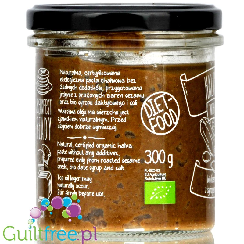 Diet Food Halva Paste - BIO krem chałwowy z syropem daktylowym - Image 2