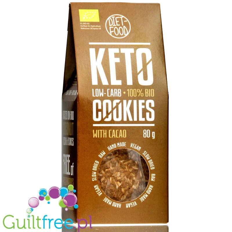 Diet Food Keto Cookies Cocoa - ketogeniczne bio ciasteczka kakaowe