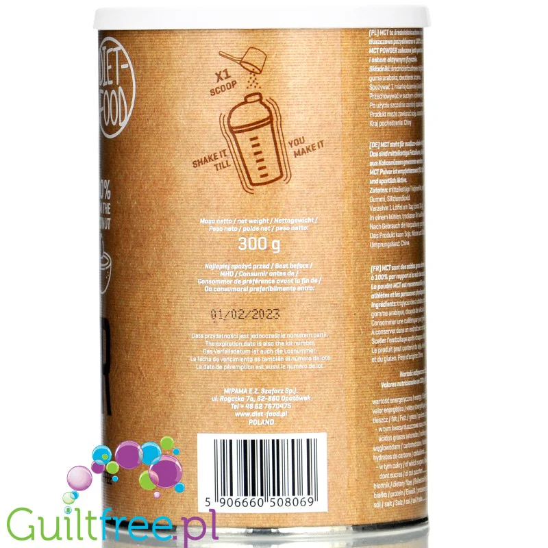 Diet Food Olej kokosowy MCT w proszku 300g - Image 6