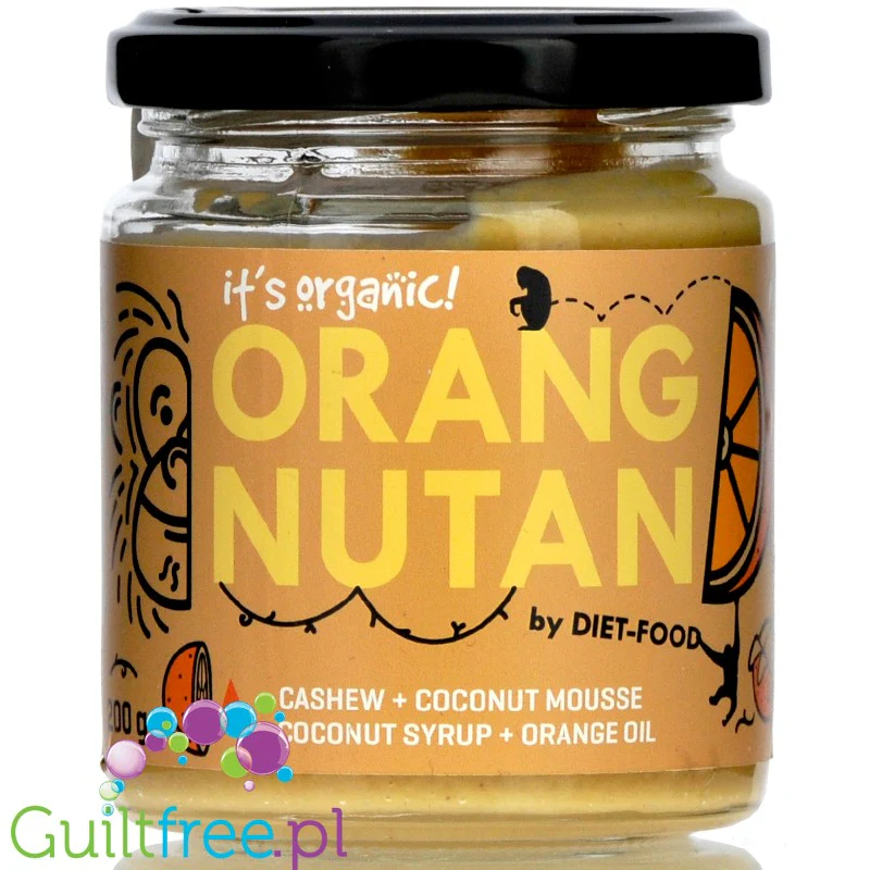 Diet Food ORANGNUTAN bio krem cashew-pomarańczowy z musem kokosowym