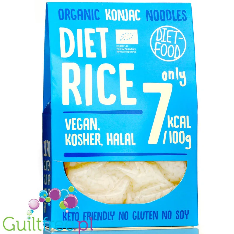 Diet Food Organic Makaron Shirataki Ryż 300g - makaron konjak zero
