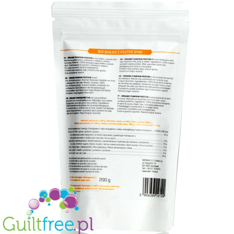 Diet Food Organic Pumpkin Protein - organiczne białko dyniowe - Image 2