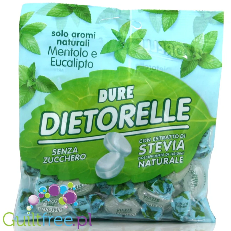 Dietorelle nadziewane cukierki ze stewią Eukaliptus & Mięta