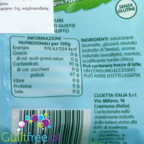 Dietorelle nadziewane cukierki ze stewią Eukaliptus & Mięta - Image 2
